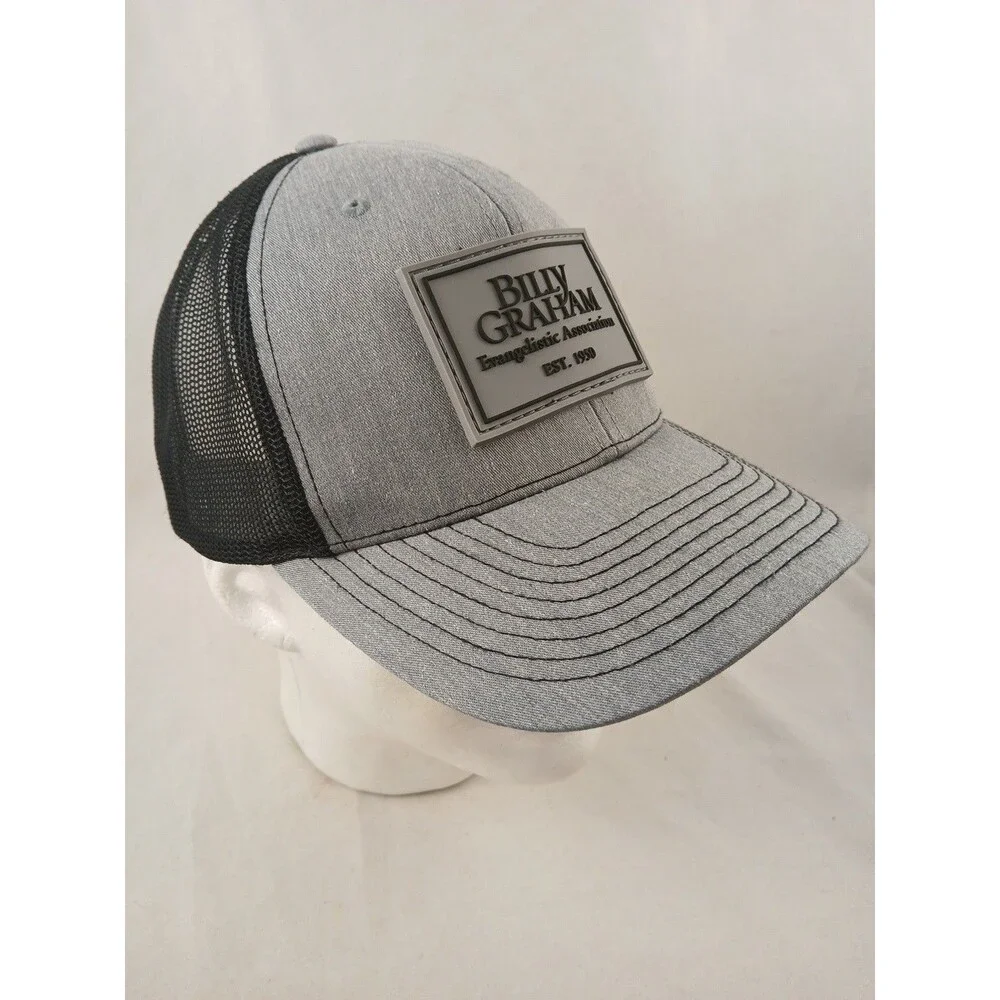 Billy Graham Evangelical Association Est. 1950 Gray Snapback Hat/Cap-EXCELLENT!